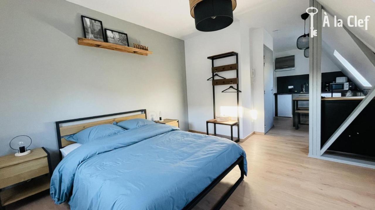 A La Clef - Charmant Studio Proche Gare Et Centre - Ideal Pro & Couple - Wifi Le Mans Exterior foto